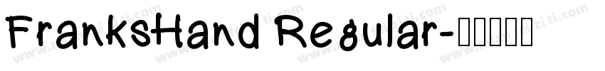 FranksHand Regular字体转换